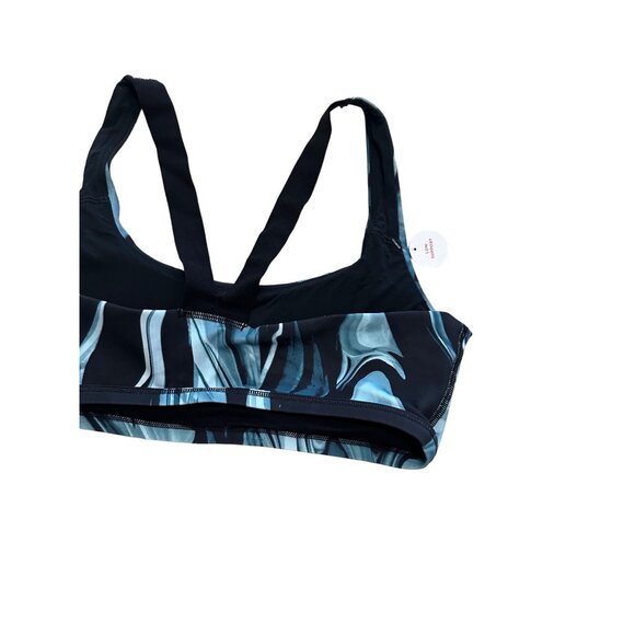 SPANX Low Impact Marbled Blue Bra Size Medium NEW - Picture 3 of 6